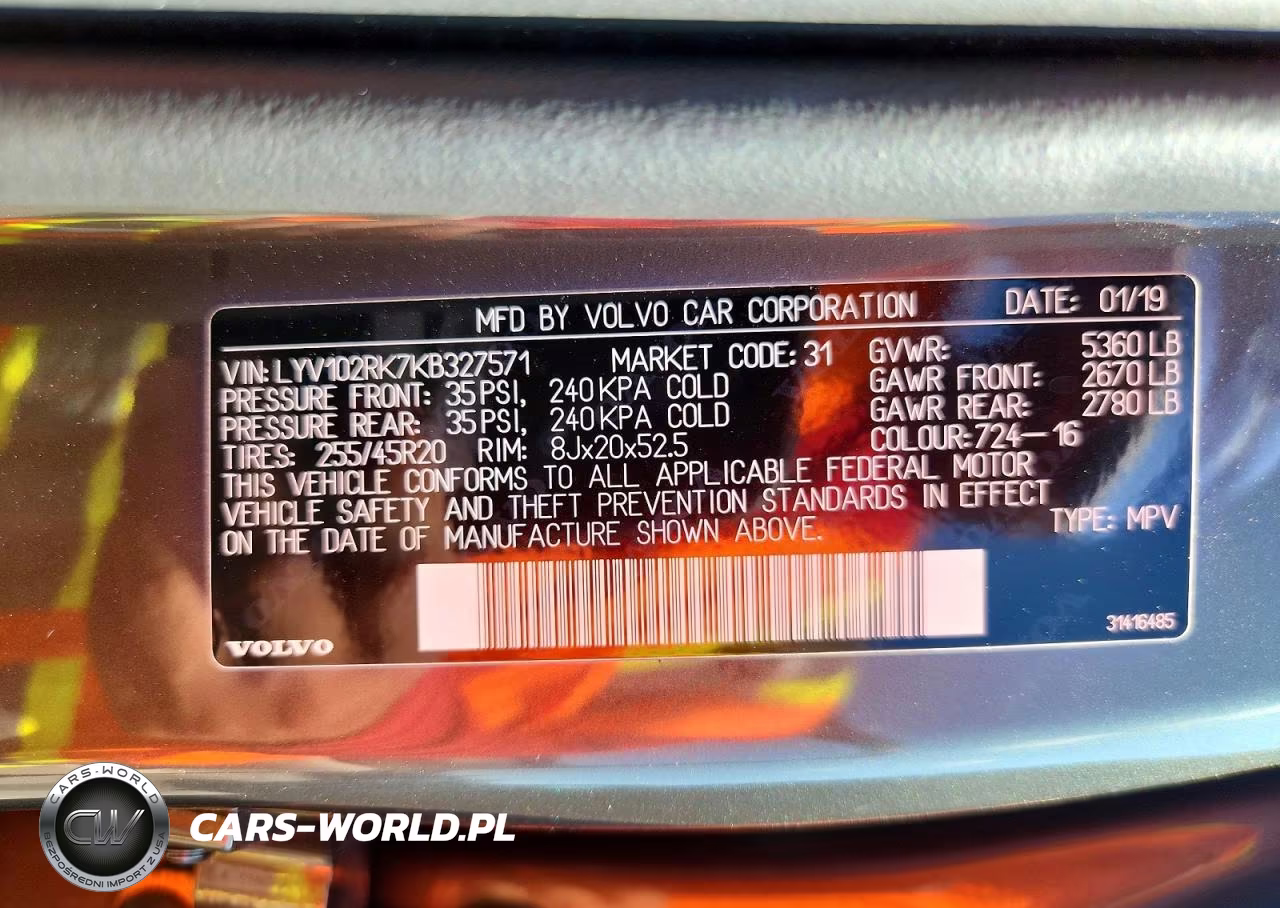 2019 Volvo Xc60 T5 VIN:LYV102RK7KB327571 - 13