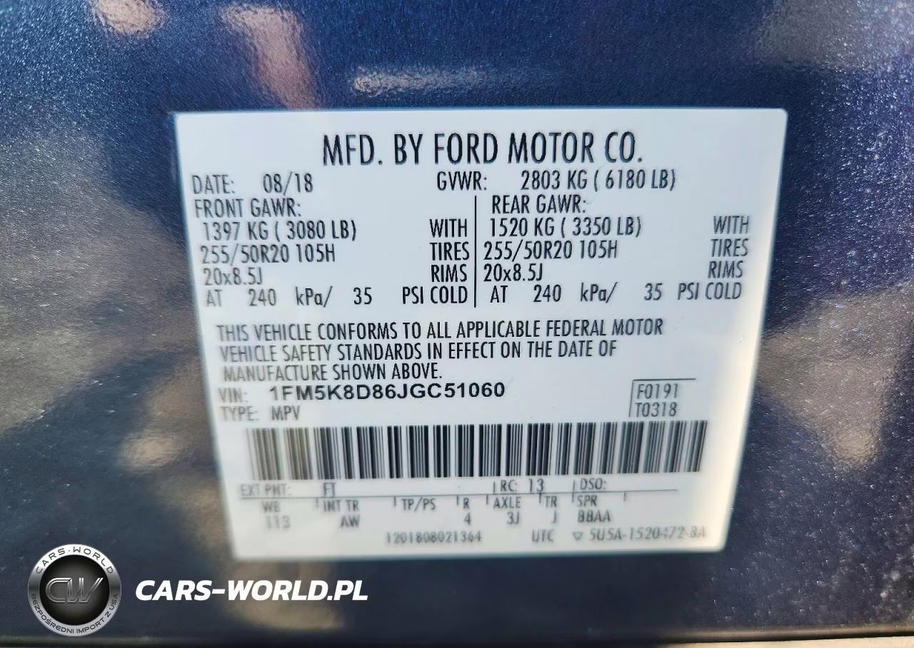 2018 Ford Explorer Xlt VIN:1FM5K8D86JGC51060 - 14