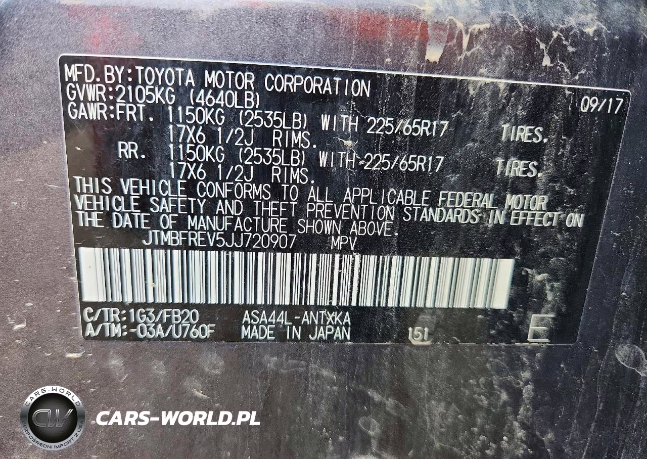 2018 Toyota Rav4 Le VIN:JTMBFREV5JJ720907 - 14