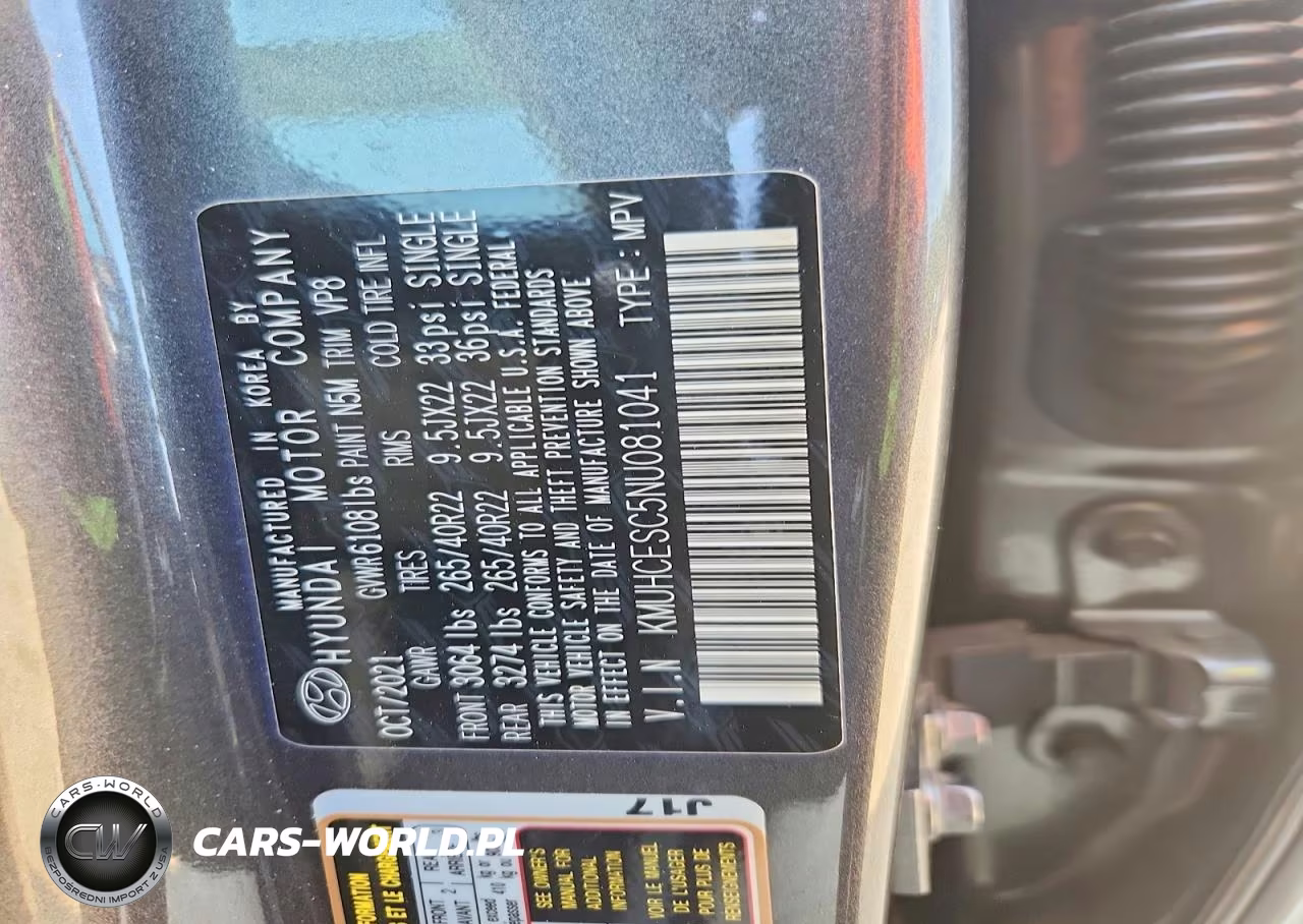 2022 Genesis Gv80 3.5T VIN:KMUHCESC5NU081041 - 14