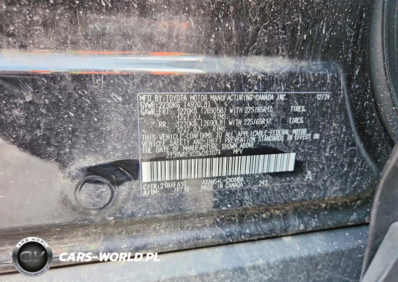 2025 Toyota Rav4 Hybrid Xle VIN:2T3RWRFV0SW261074 - 12