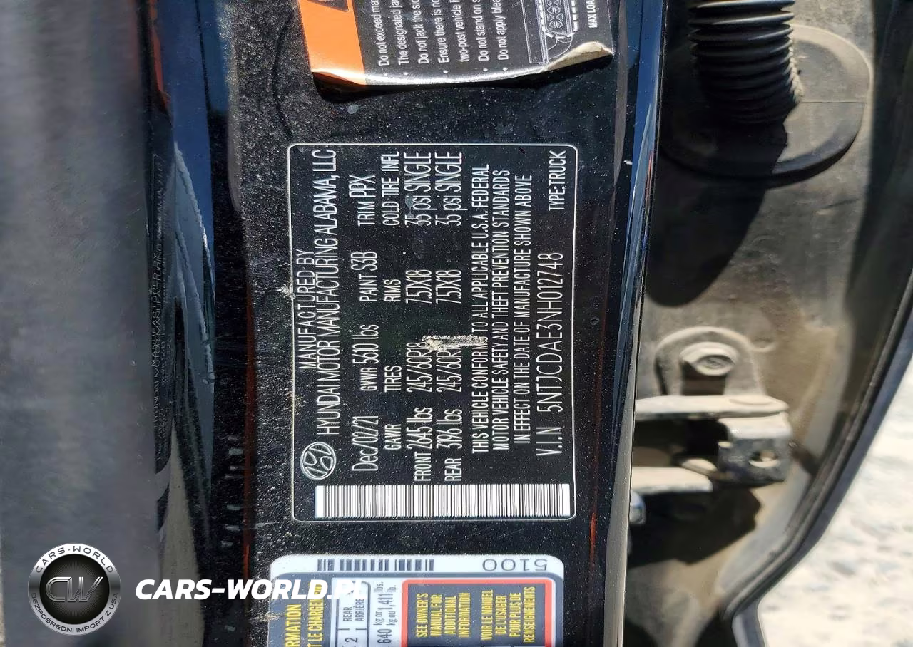 2022 Hyundai Santa Cruz Sel VIN:5NTJCDAE3NH012748 - 12