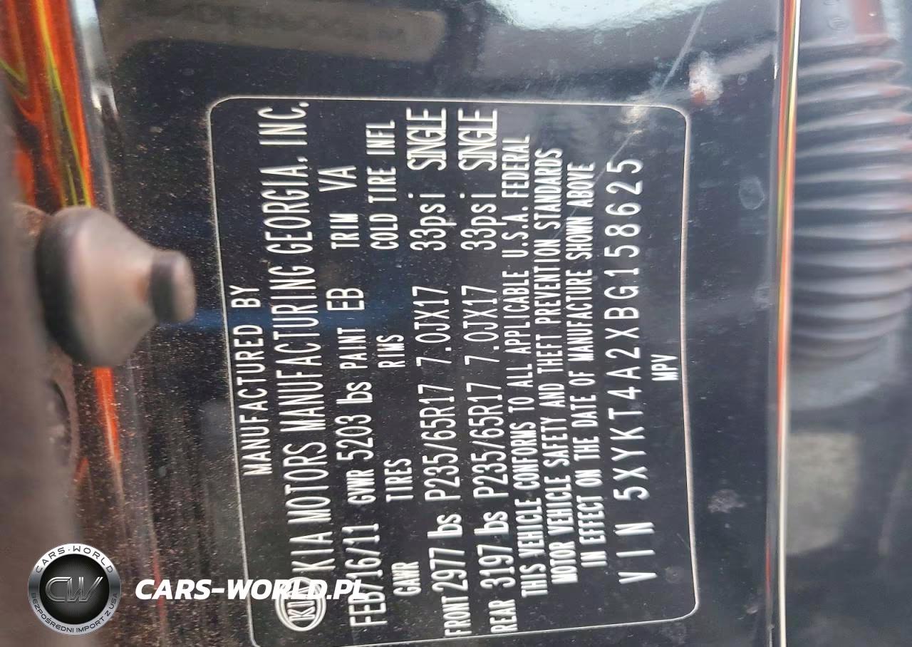 2011 Kia Sorento Lx VIN:5XYKT4A2XBG158625 - 13