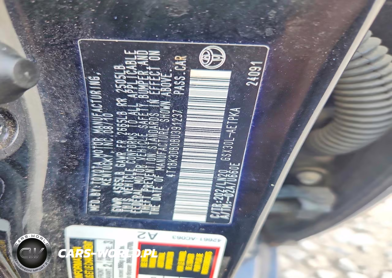 2011 Toyota Avalon Limited VIN:4T1BK3DB0BU391237 - 12