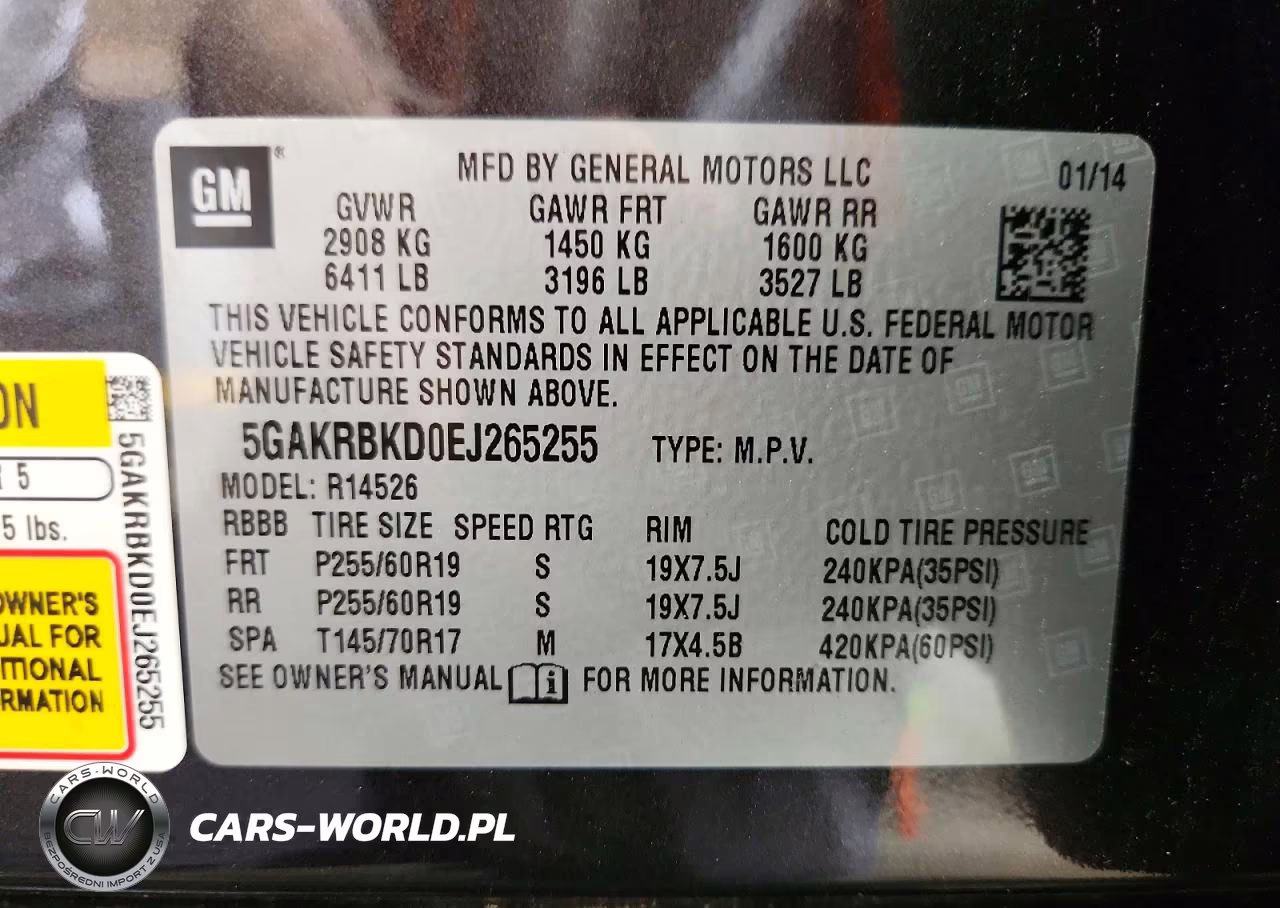 2014 Buick Enclave VIN:5GAKRBKD0EJ265255 - 13