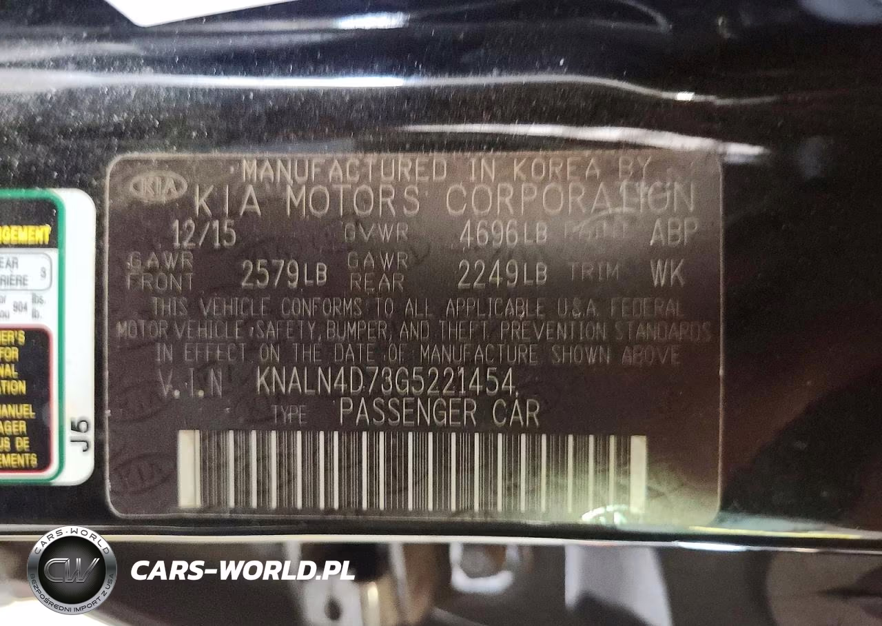 2016 Kia Cadenza VIN:KNALN4D73G5221454 - 13