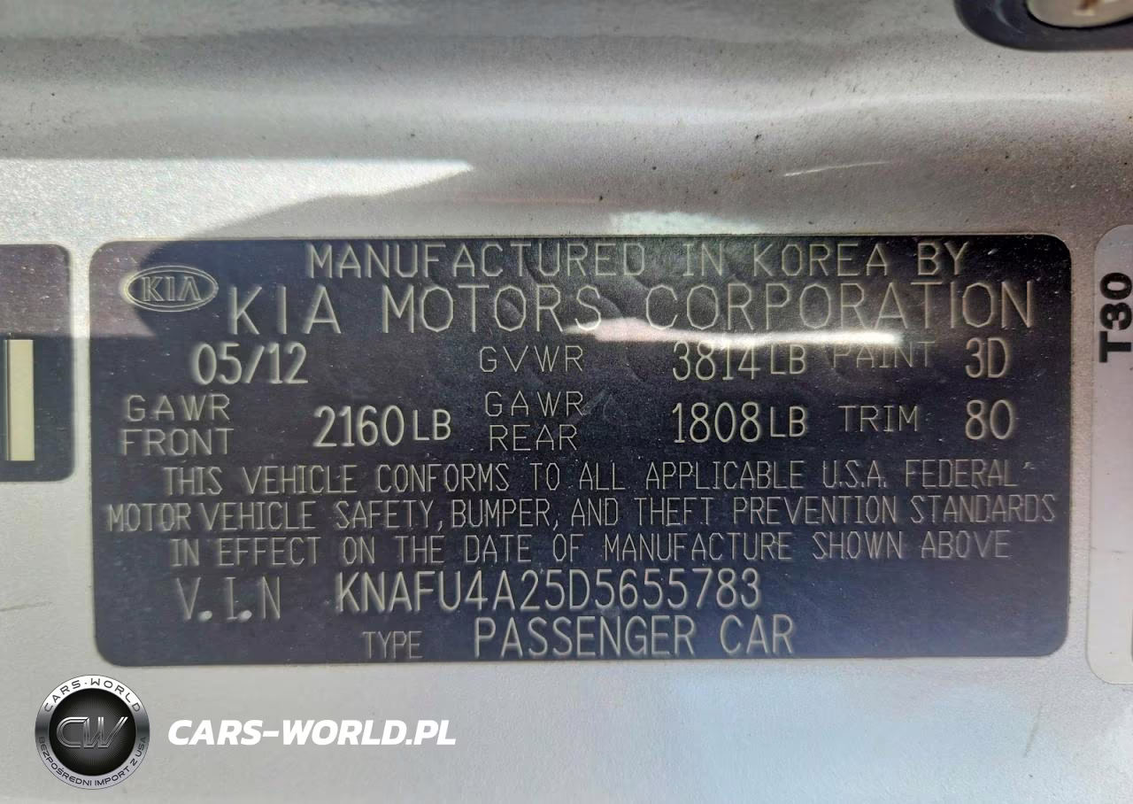 2013 Kia Forte Ex VIN:KNAFU4A25D5655783 - 12