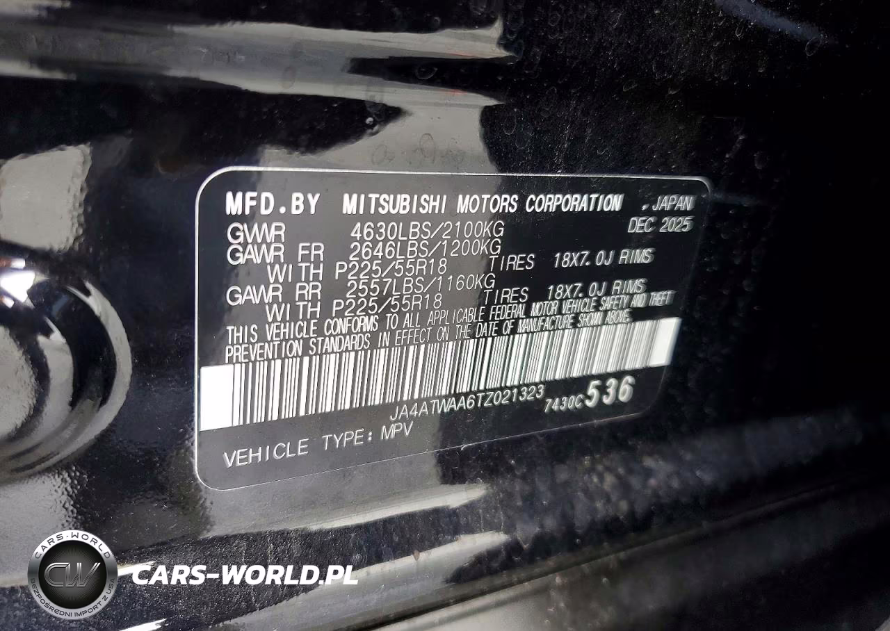 2026 Mitsubishi Eclipse Cross Se VIN:JA4ATWAA6TZ021323 - 13