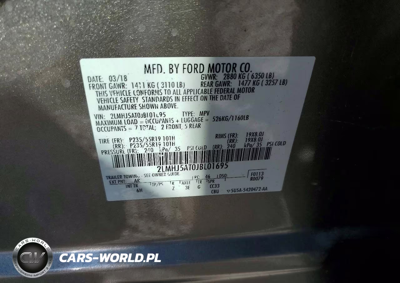2018 Lincoln Mkt VIN:2LMHJ5AT0JBL01695 - 13