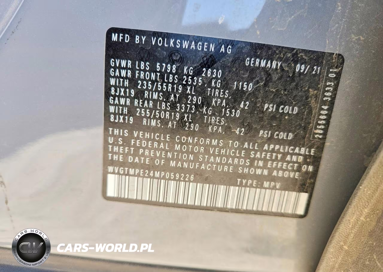 2021 Volkswagen Id.4 Pro S VIN:WVGTMPE24MP059226 - 14