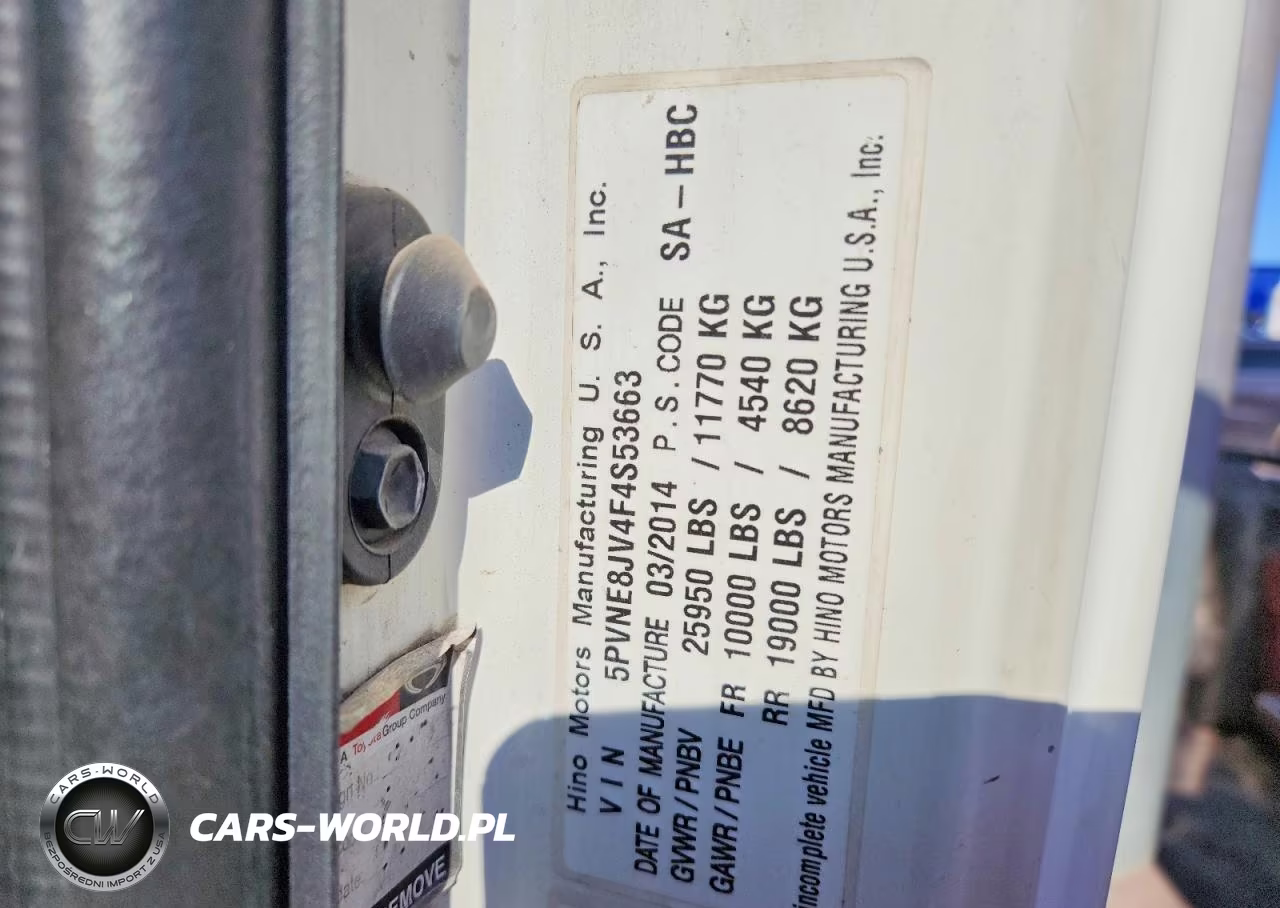 2015 Hino 258-268 Box Truck VIN:5PVNE8JV4F4S53663 - 13