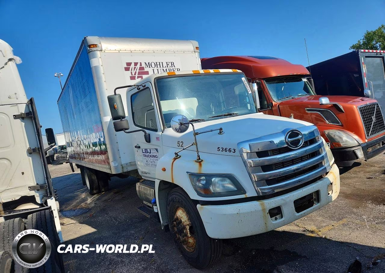 2015 Hino 258-268 Box Truck VIN:5PVNE8JV4F4S53663 - 4