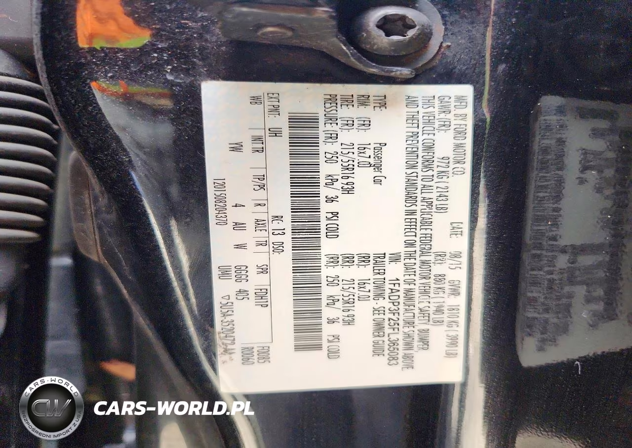 2015 Ford Focus Se VIN:1FADP3F25FL365083 - 12