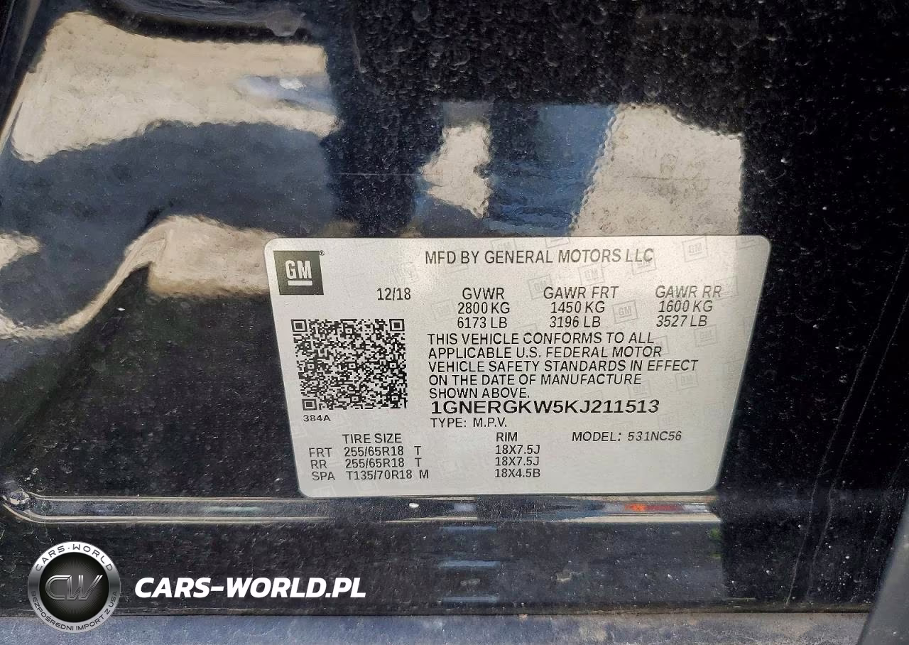 2019 Chevrolet Traverse Lt VIN:1GNERGKW5KJ211513 - 13