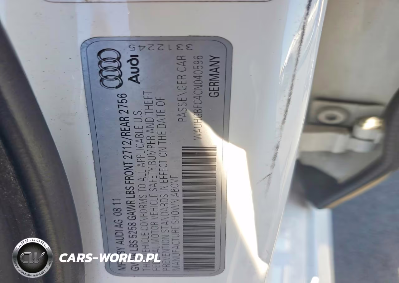 2012 Audi A6 Prestige VIN:WAUHGBFC4CN040596 - 12