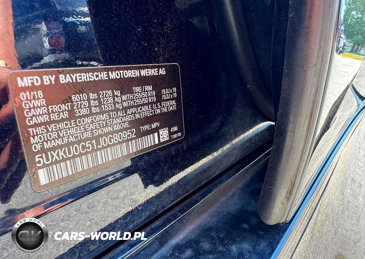 2018 BMW X6 Sdrive35I VIN:5UXKU0C51J0G80952 - 10