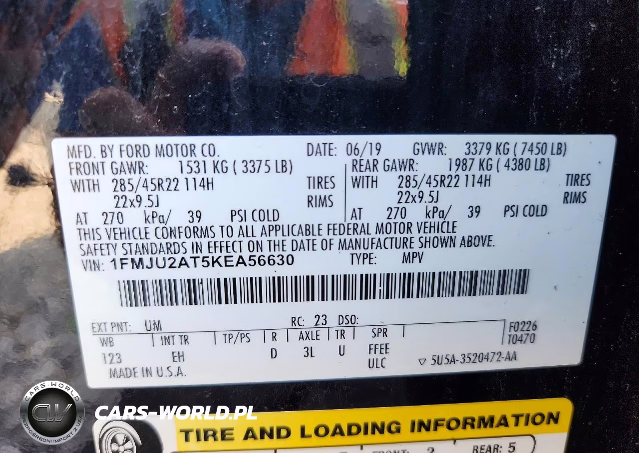 2019 Ford Expedition Limited VIN:1FMJU2AT5KEA56630 - 13