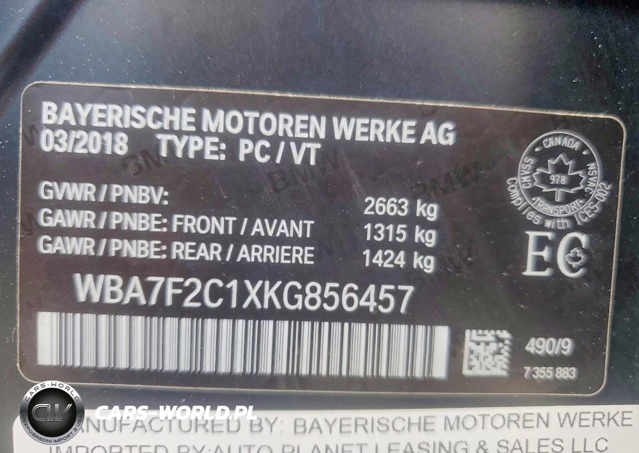 2019 BMW Alpina B7 VIN:WBA7F2C1XKG856457 - 12