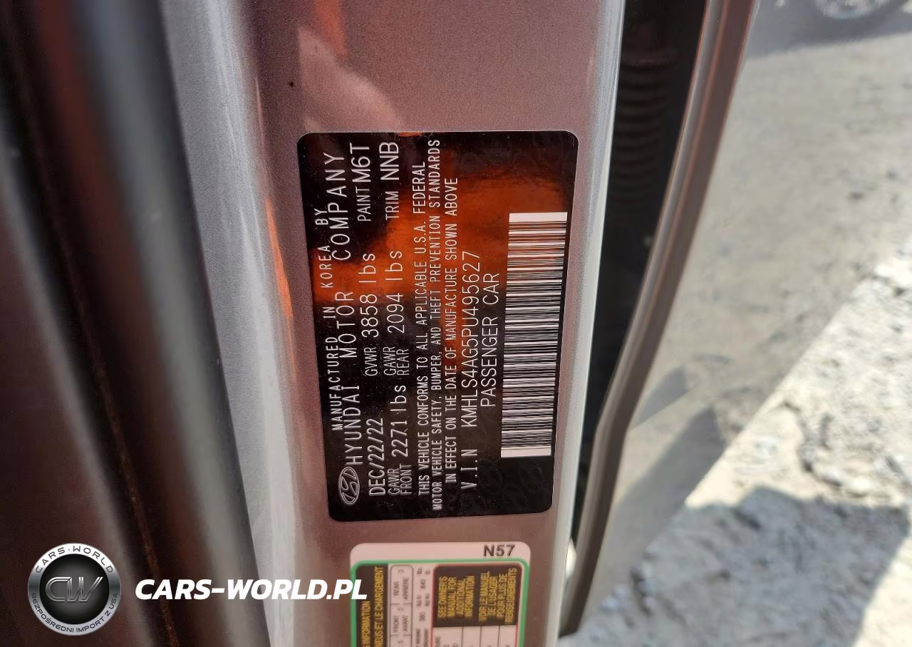 2023 Hyundai Elantra Sel VIN:KMHLS4AG5PU495627 - 12