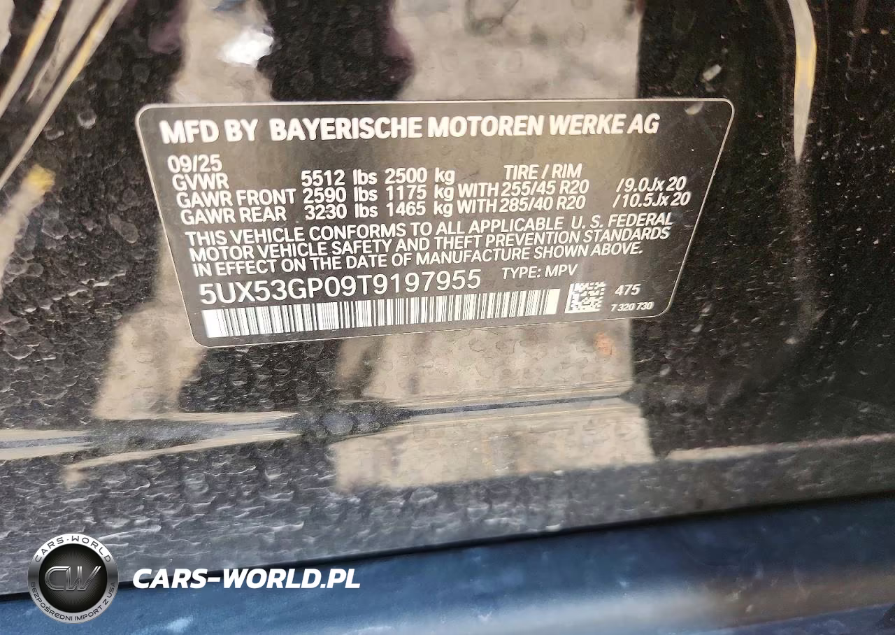 2026 BMW X3 30 xDrive VIN:5UX53GP09T9197955 - 13