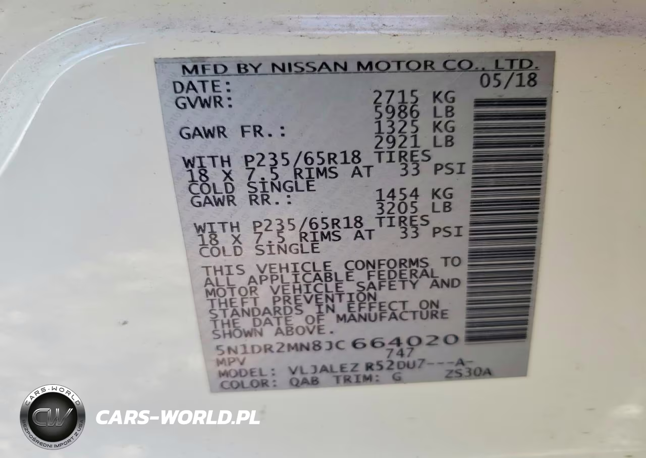 2018 Nissan Pathfinder Sv VIN:5N1DR2MN8JC664020 - 13