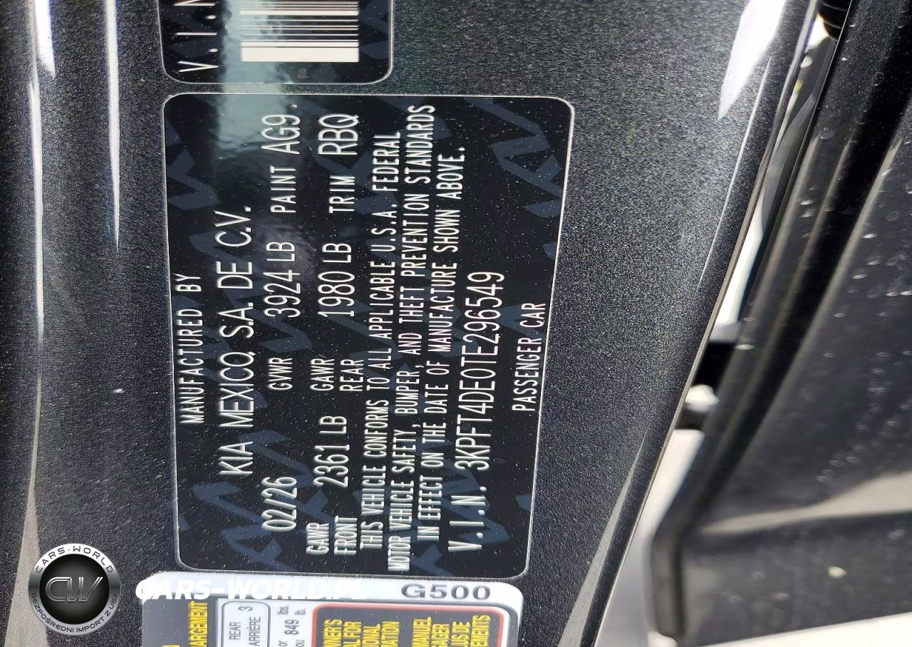 2026 Kia K4 Lxs VIN:3KPFT4DE0TE296549 - 13