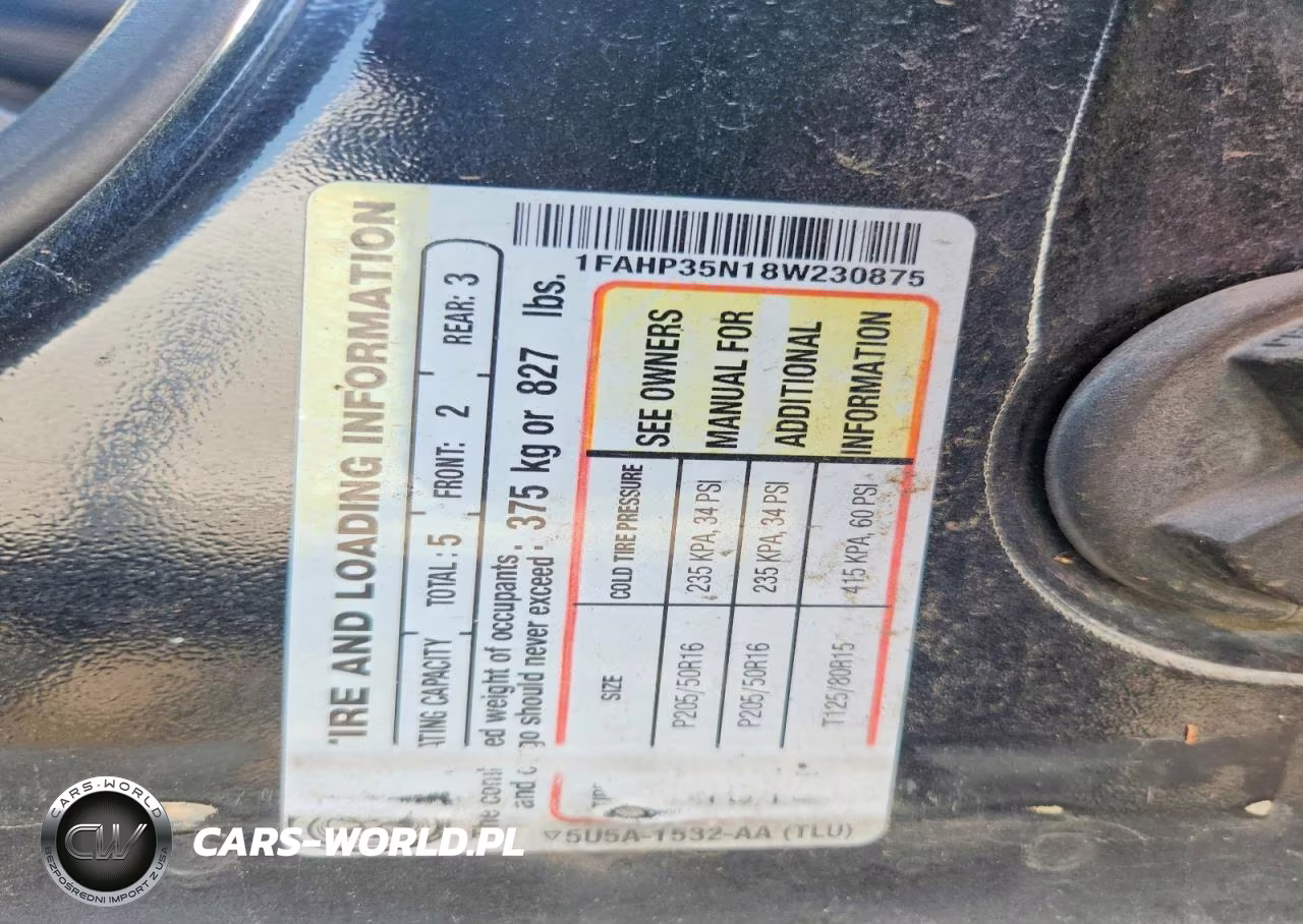 2008 Ford Focus Se VIN:1FAHP35N18W230875 - 12