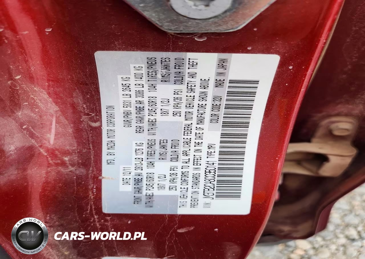 2012 Mazda Cx-9 VIN:JM3TB2CA8C0350141 - 13