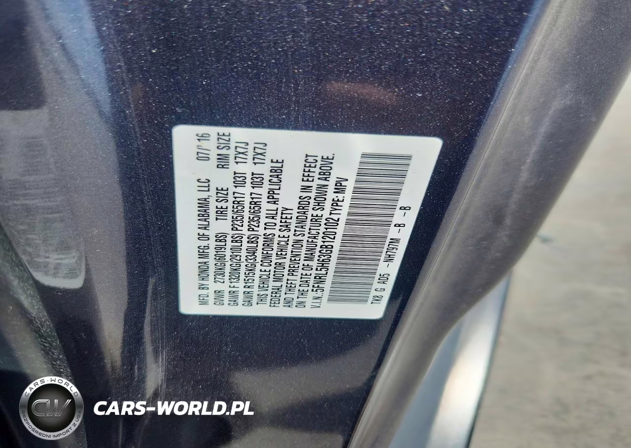 2016 Honda Odyssey Exl VIN:5FNRL5H63GB120102 - 13