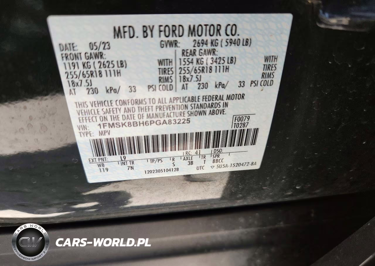 2023 Ford Explorer VIN:1FMSK8BH6PGA83225 - 13