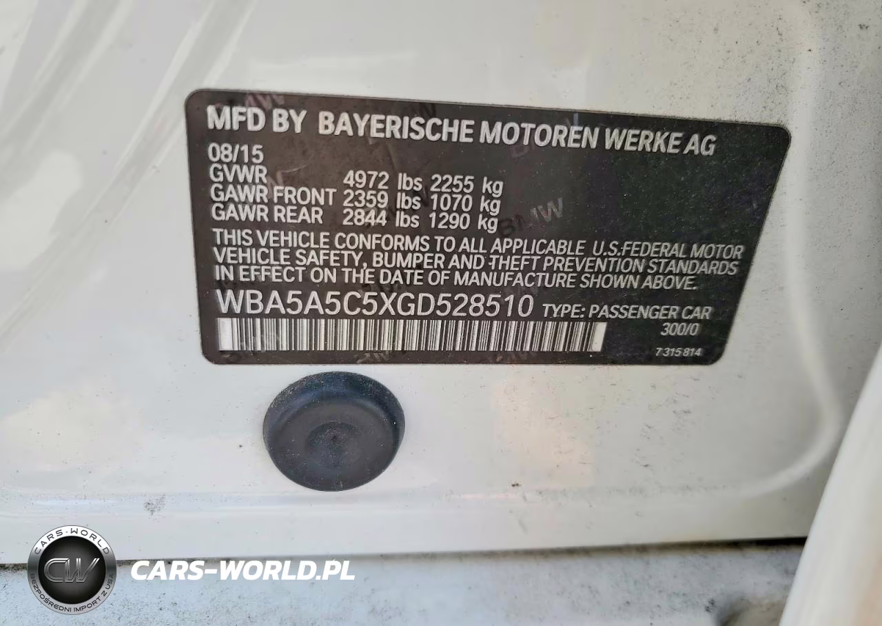 2016 BMW 528 I VIN:WBA5A5C5XGD528510 - 12