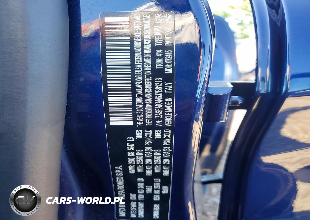 2018 Alfa Romeo Stelvio VIN:ZASFAKAN6J7B81313 - 13