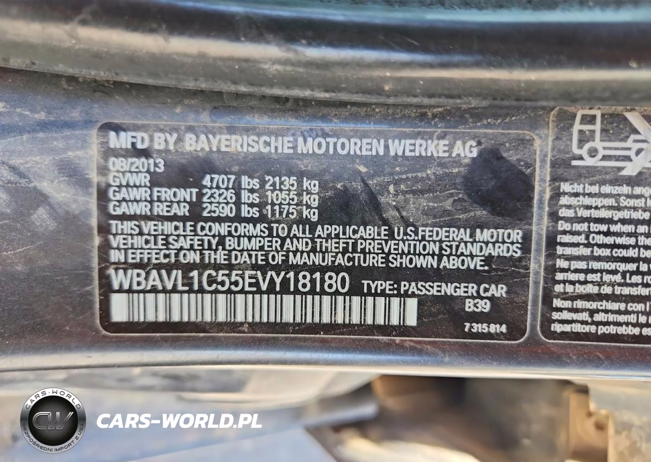 2014 BMW X1 xDrive28I 4D Suv VIN:WBAVL1C55EVY18180 - 12