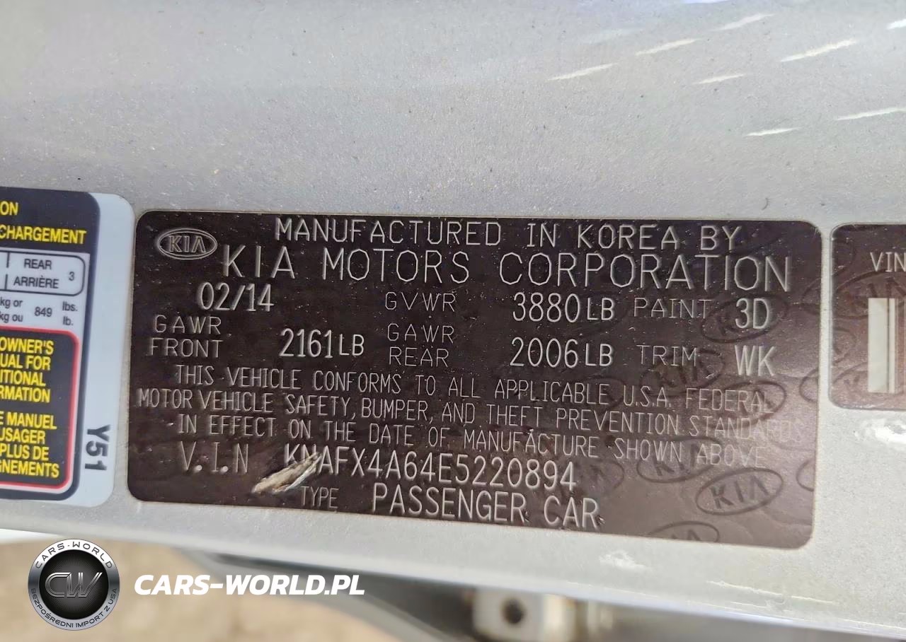 2014 Kia Forte Lx VIN:KNAFX4A64E5220894 - 12