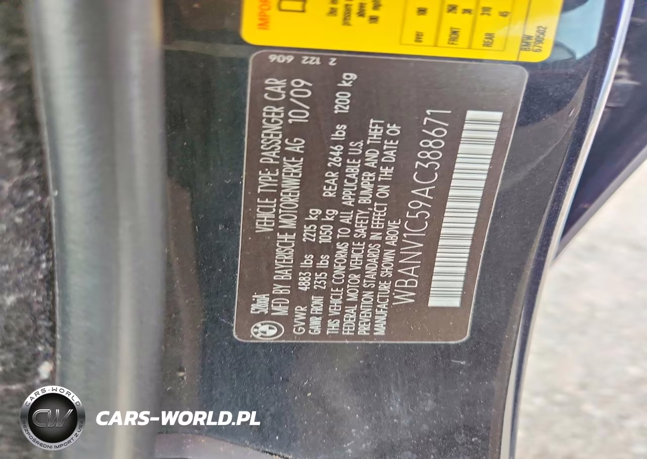 2010 BMW 528 Xi VIN:WBANV1C59AC388671 - 12