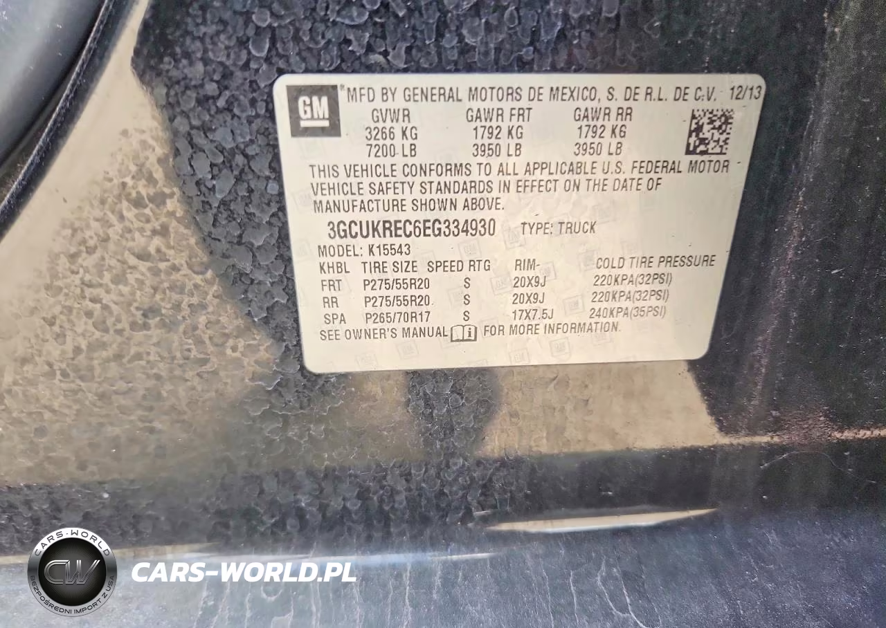 2014 Chevrolet Silverado K1500 Lt VIN:3GCUKREC6EG334930 - 13