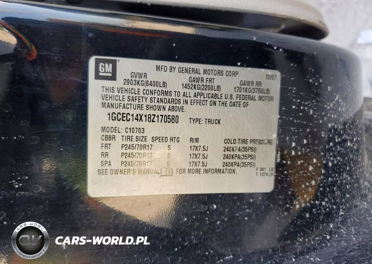 2008 Chevrolet Silverado C1500 VIN:1GCEC14X18Z170580 - 13