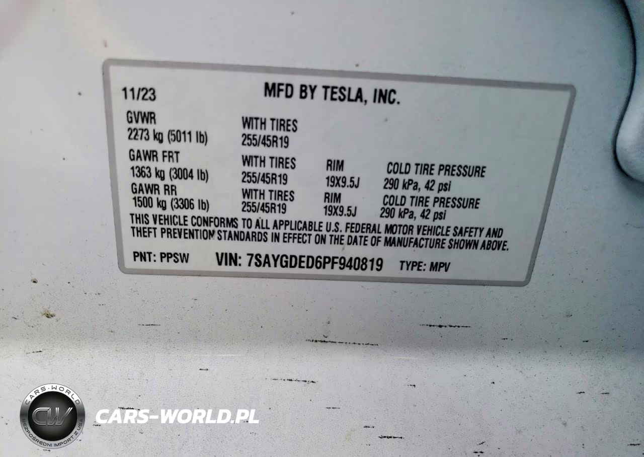 2023 Tesla Model Y VIN:7SAYGDED6PF940819 - 13