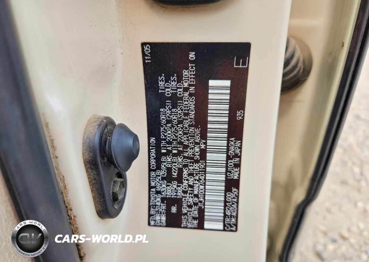 2006 Lexus Lx 470 VIN:JTJHT00W764011901 - 13