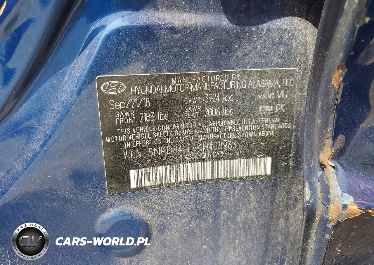 2019 Hyundai Elantra Sel VIN:5NPD84LF6KH408963 - 12