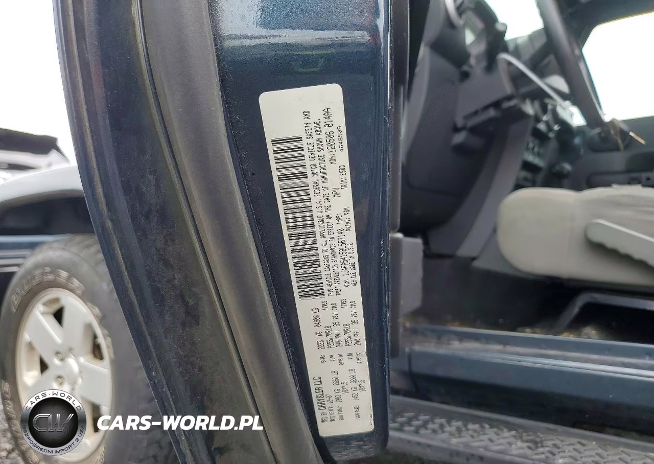 2008 Jeep Wrangler Sahara VIN:1J4FA54158L567140 - 12