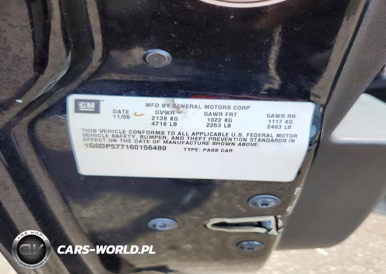 2006 Cadillac Cts Hi Feature V6 VIN:1G6DP577160156489 - 12