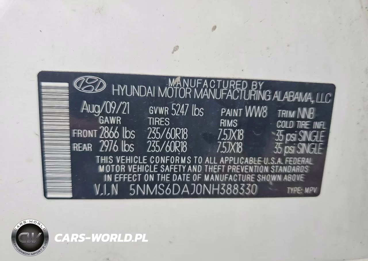 2022 Hyundai Santa Fe Xrt VIN:5NMS6DAJ0NH388330 - 13