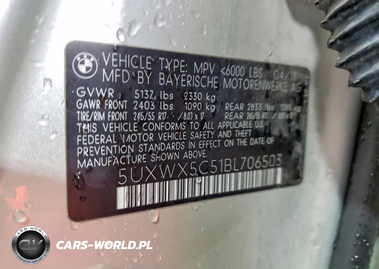 2011 BMW X3 xDrive28I VIN:5UXWX5C51BL706503 - 12