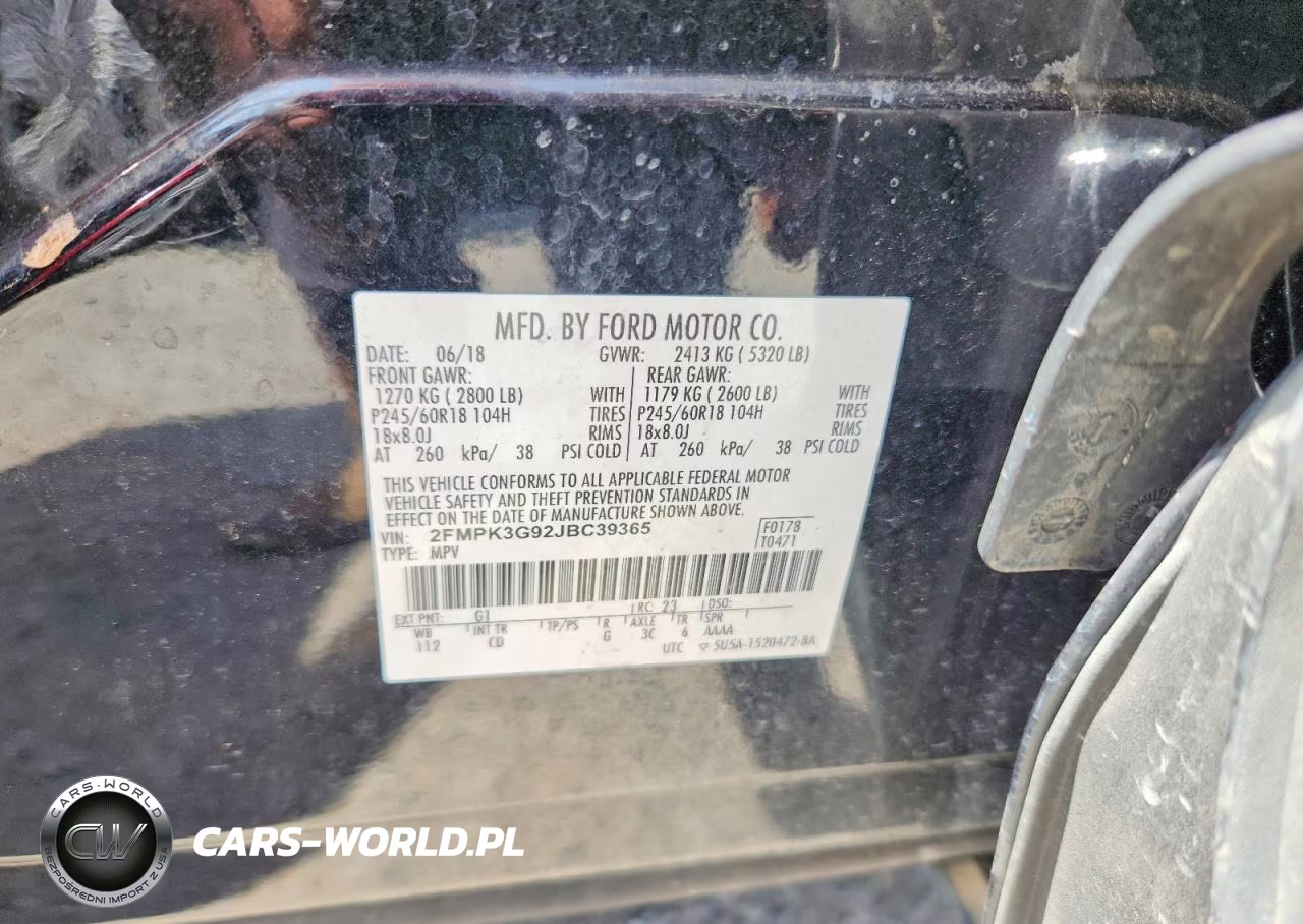 2018 Ford Edge Se VIN:2FMPK3G92JBC39365 - 13