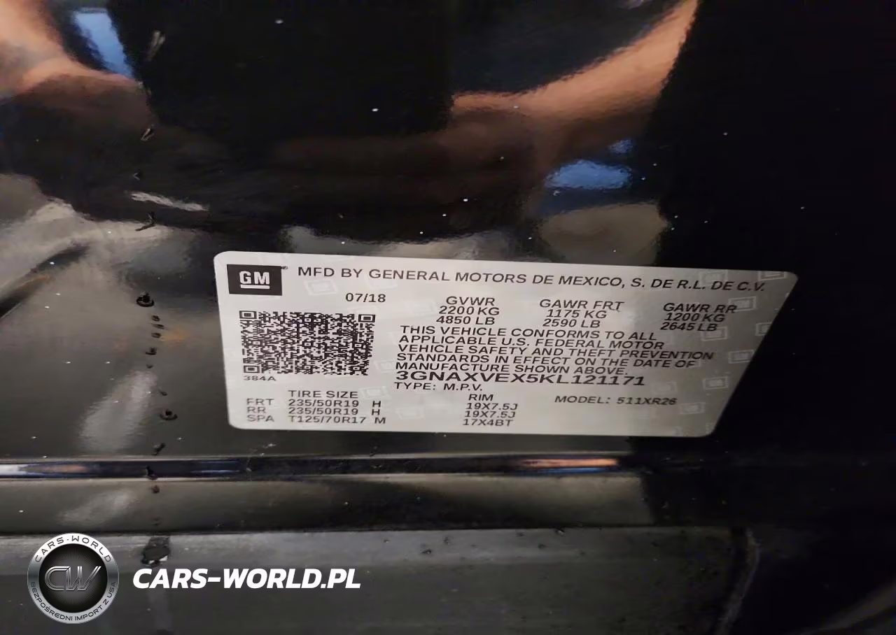 2019 Chevrolet Equinox Lt VIN:3GNAXVEX5KL121171 - 13