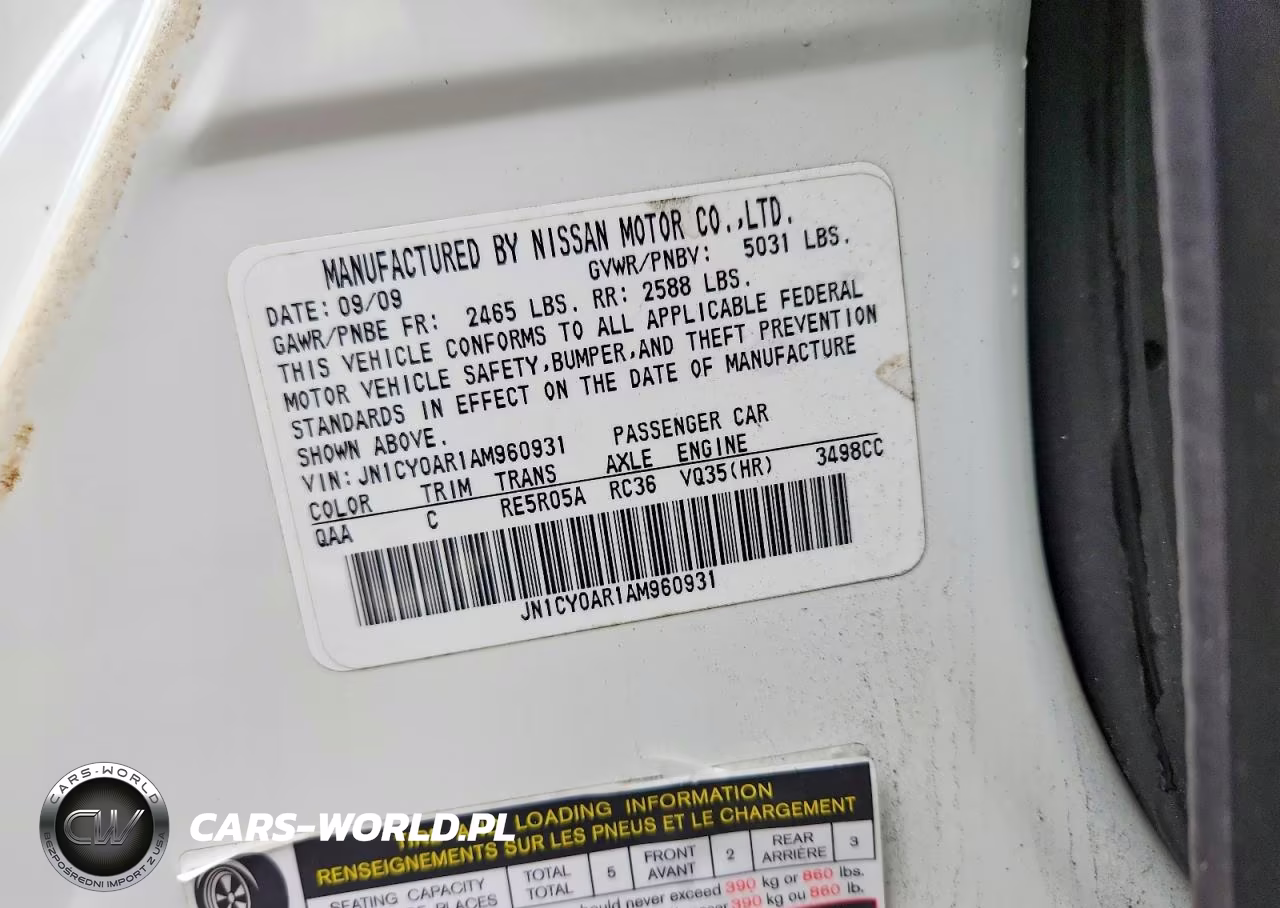 2010 Infiniti M35 X VIN:JN1CY0AR1AM960931 - 12