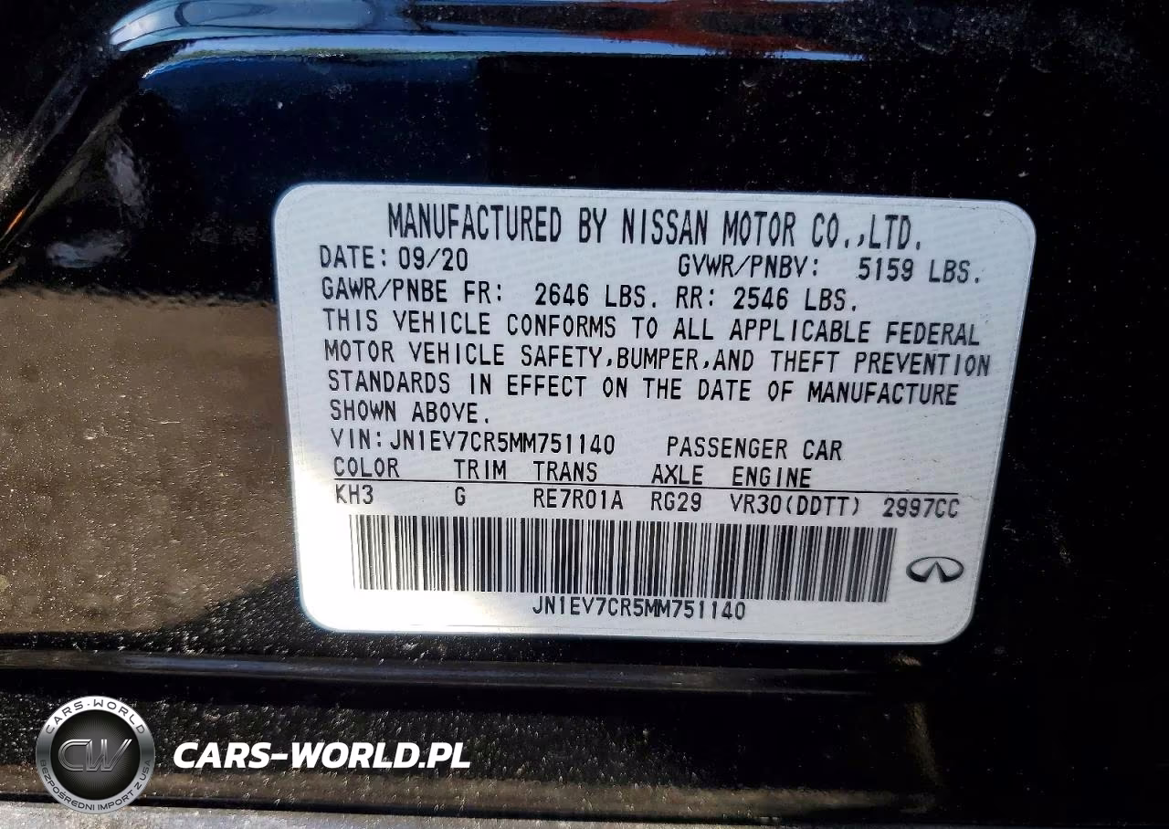 2021 Infiniti Q50 Sensory VIN:JN1EV7CR5MM751140 - 12