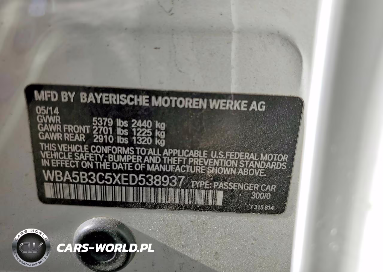 2014 BMW 535 Xi VIN:WBA5B3C5XED538937 - 12