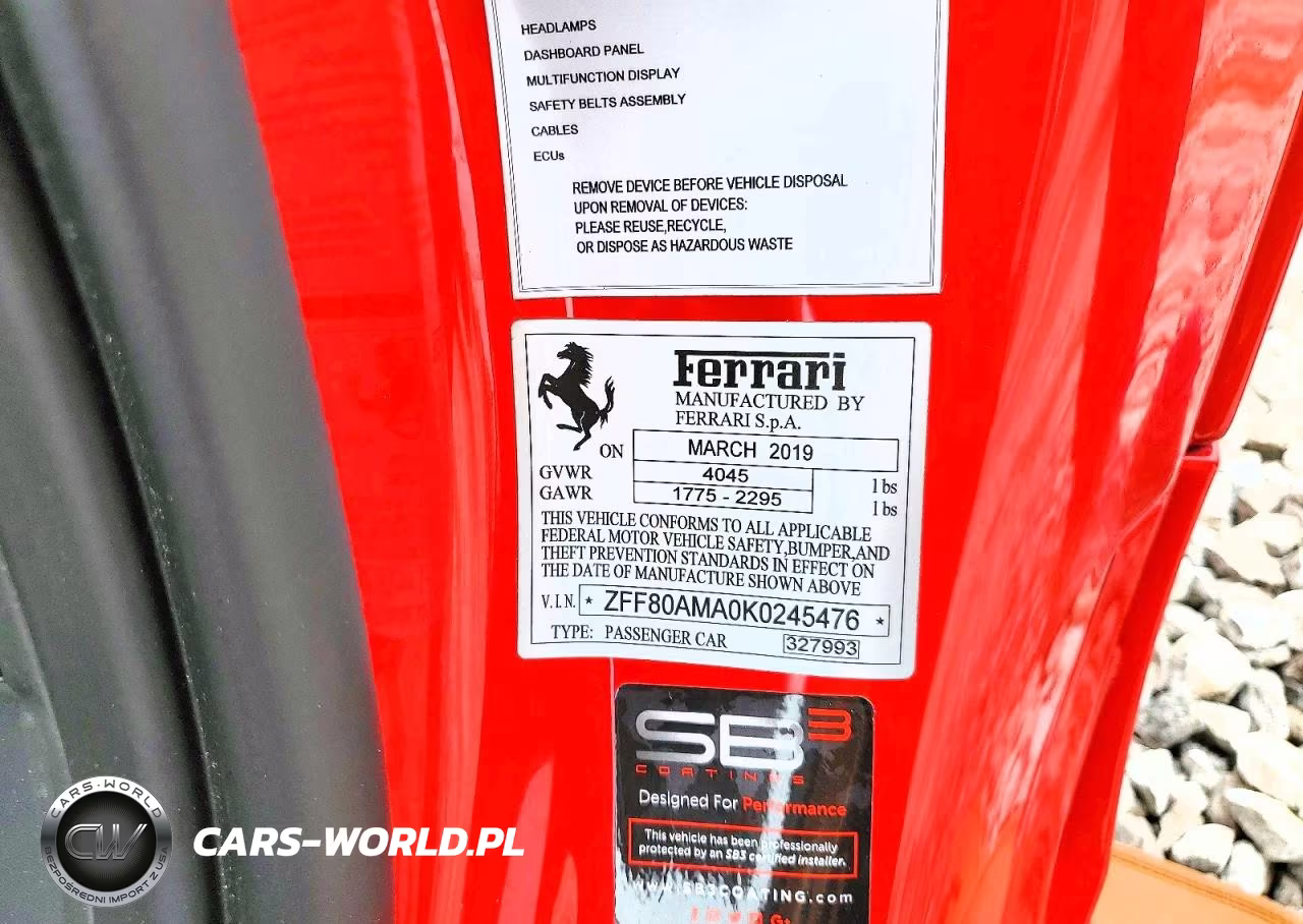 2019 Ferrari 488 Spider VIN:ZFF80AMA0K0245476 - 13